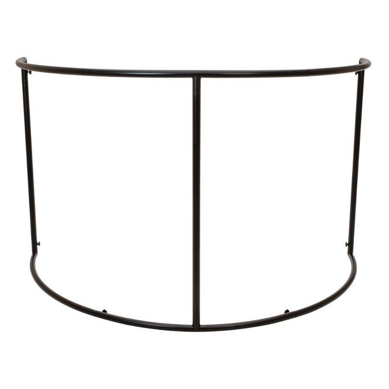 Gebogen mobiele DJ booth met tas wit