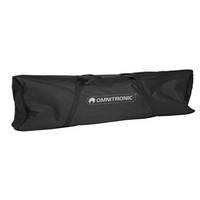 Gebogen mobiele DJ booth met tas wit