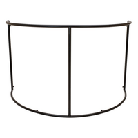 Gebogen mobiele DJ booth met tas en cover zwart