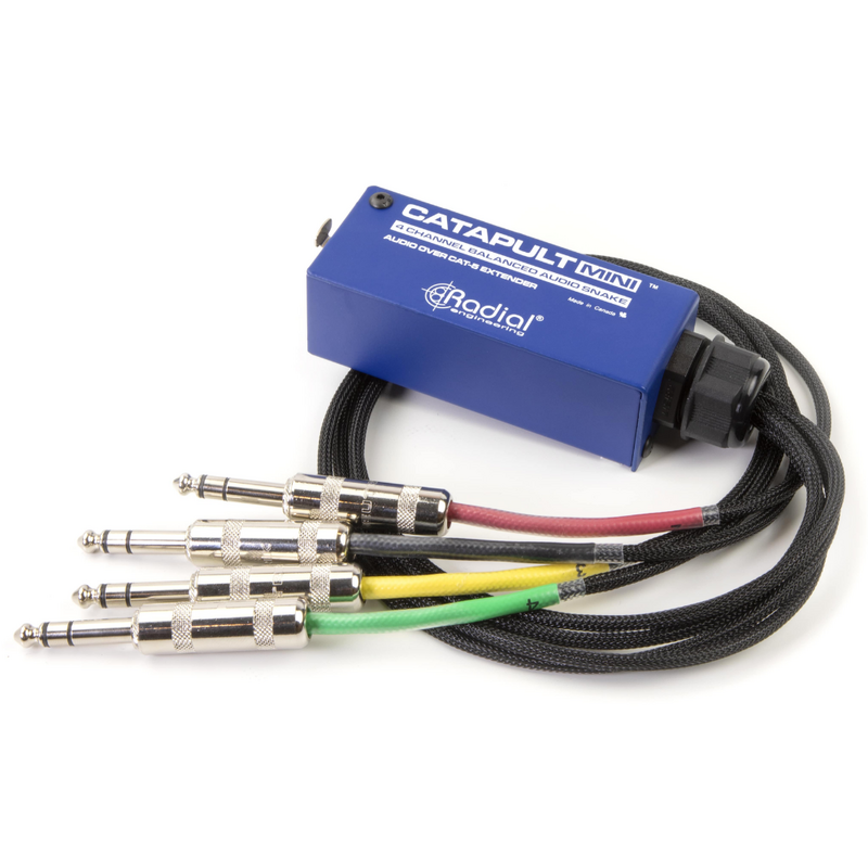 Catapult Mini RX Passieve 4-kanaals audiosplitter Cat5/6 XLR-male
