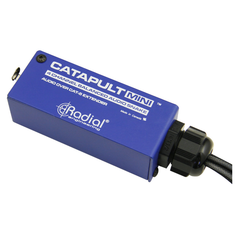 Catapult Mini RX Passieve 4-kanaals audiosplitter Cat5/6 XLR-male