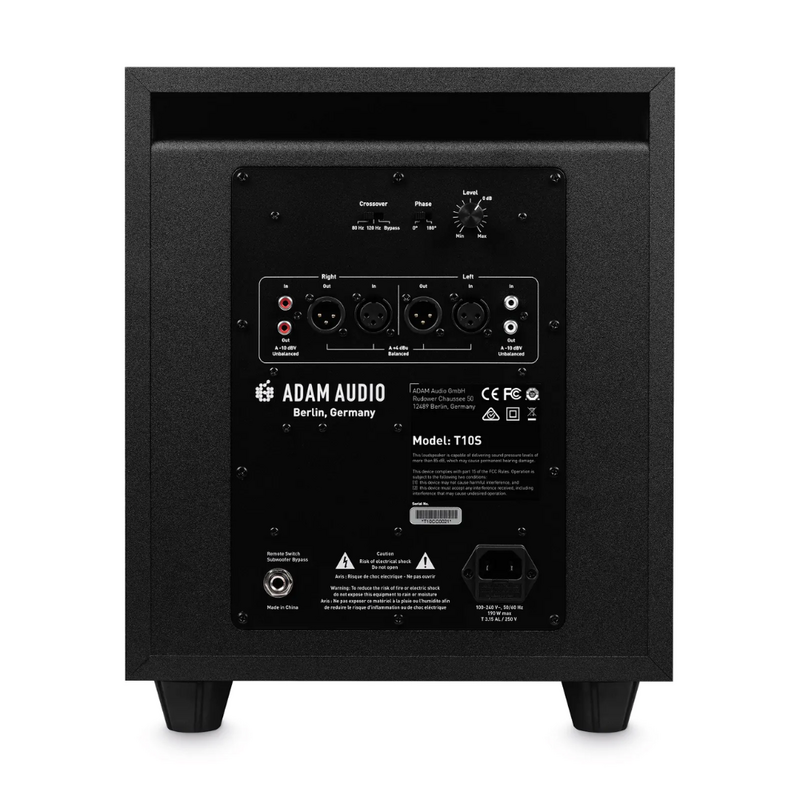 ADAM Audio T10S Actieve studio subwoofer (per stuk) T10S Actieve studio subwoofer (per stuk)