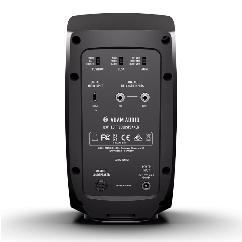 ADAM Audio D3VBLACK Actieve desktop monitor set (2 stuks) D3VBLACK Actieve desktop monitor set (2 stuks)