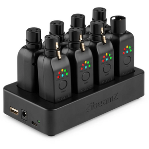 EazyLink Draadloze DMX set 7x WD1F ontvangers 1x WD1M zender & WCS1 oplaadstation