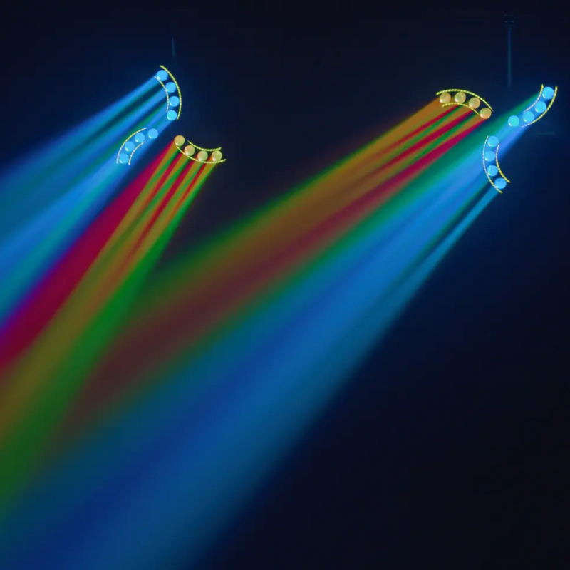 Eurolite LED Breakdance Beam lichteffect RGBW LED Breakdance Beam lichteffect RGBW