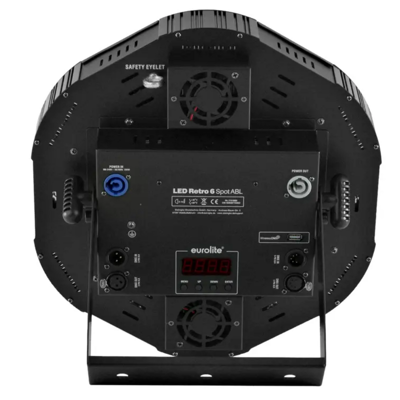 LED Retro 6 Spot ABL LED par RGB