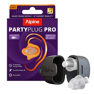 Alpine PartyPlug Pro Gehoorbescherming oordoppen transparant met case