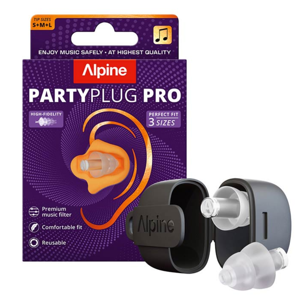 Alpine PartyPlug Pro Gehoorbescherming oordoppen transparant met case
