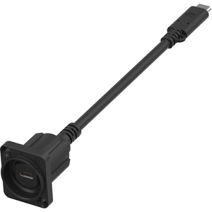 NAUSBC-5G-FL15 Chassisdeel Connector USB-C zwart 15cm