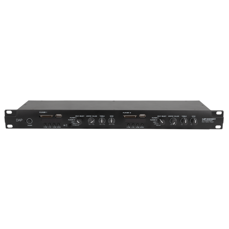 MP-220BT Mediaspeler met BT, FM & USB 1HE