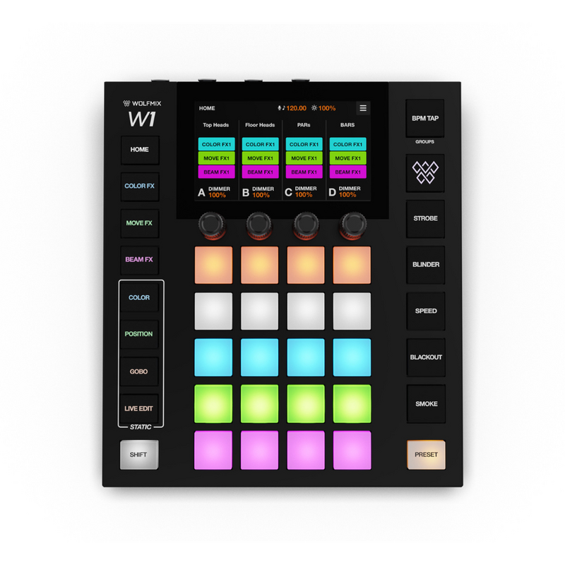 W1 MK3 + WING DMX-lichtcontrollers