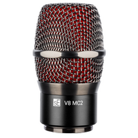 V8 MC2 Graphite Grey Microfoonkop voor Sennheiser handhelds