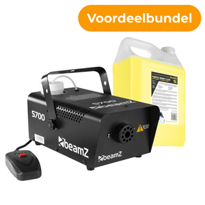 S700 Rookmachine 700W + Beamz Rookvloeistof 5L