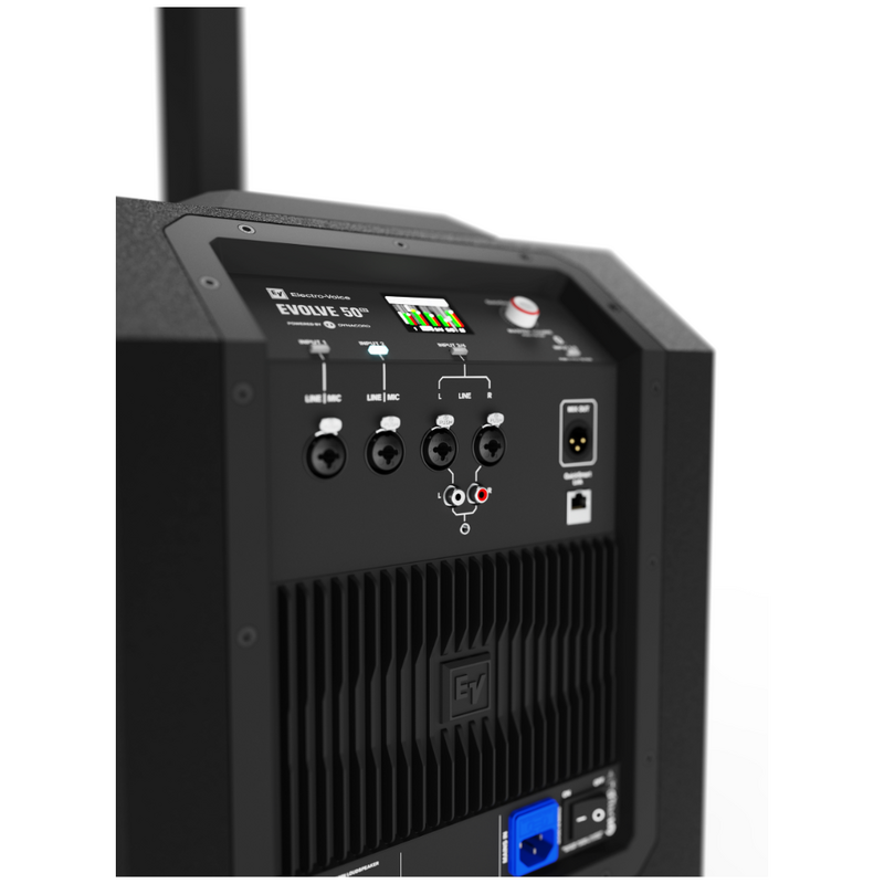 EVOLVE 50 G2 actief kolom PA systeem zwart