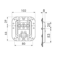 27096 Medium inbouw stopscharnier