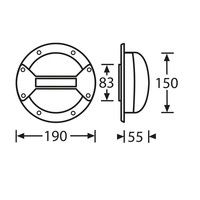 34062 Rond inbouw handvat