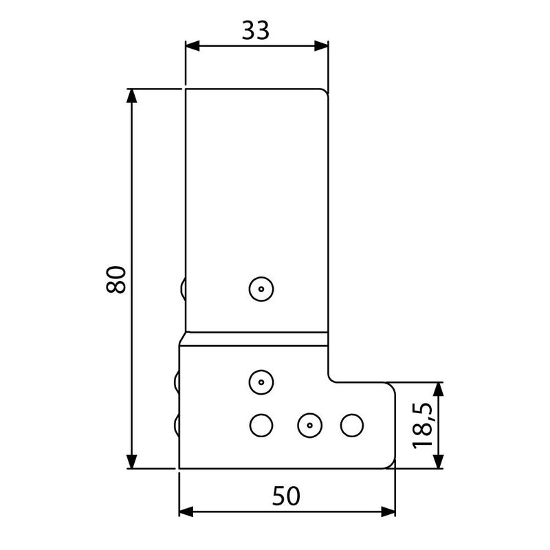 40405 Overzethoek met verzet