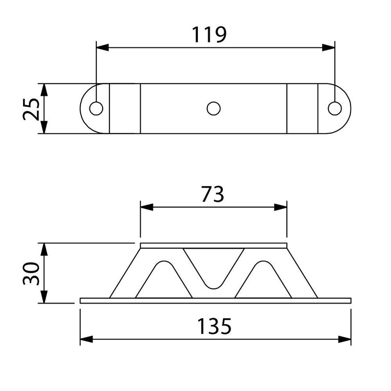 Adam Hall Harde shock-mount voor 19 inch rack Harde shock-mount voor 19 inch rack
