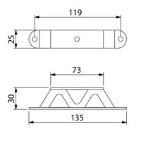 Adam Hall Zachte shock-mount voor 19 inch rack Zachte shock-mount voor 19 inch rack