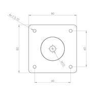 Flightcase tafel poten 730 tot 1180mm (set)