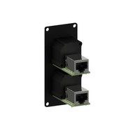 Caymon CASY168/B 2x Ethercon naar RJ45 plaatje 1 space CASY168/B 2x Ethercon naar RJ45 plaatje 1 space