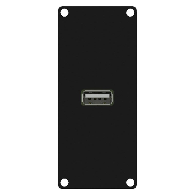 Caymon CASY161/B USB 2.0 plaatje 1 space CASY161/B USB 2.0 plaatje 1 space