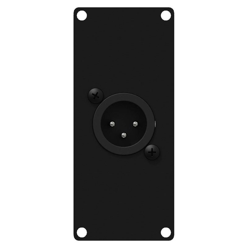 CASY122/B 1x XLR male naar terminal plaatje 1 space