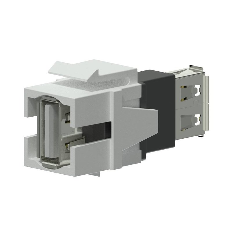 VCK622/W Keystone USB A-A connector wit