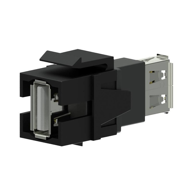 VCK622/B Keystone USB A-A connector zwart