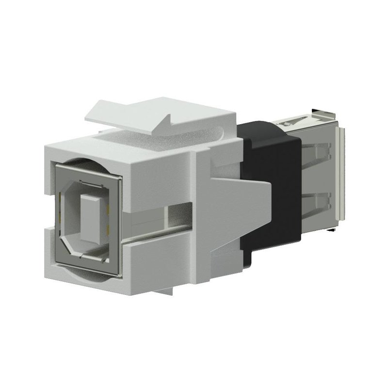 VCK620/W Keystone USB A-B connector wit