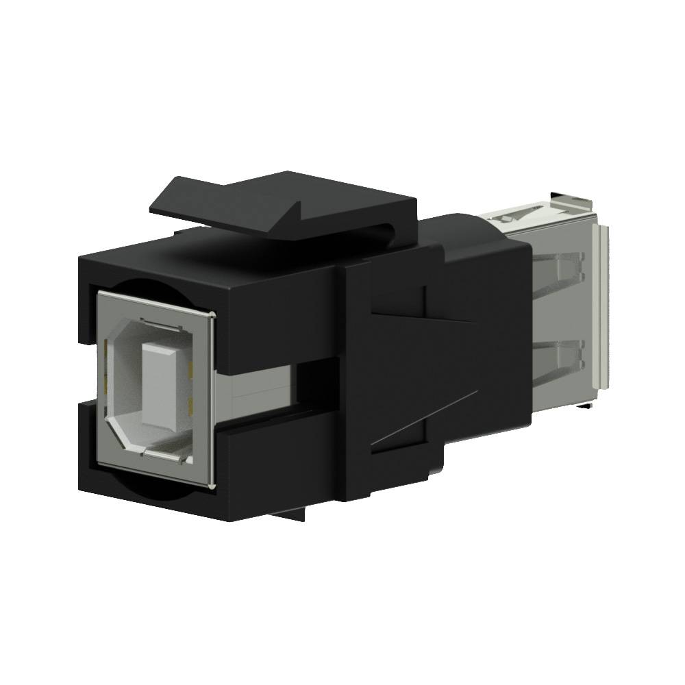 Procab VCK620/B Keystone USB A-B connector zwart afbeelding