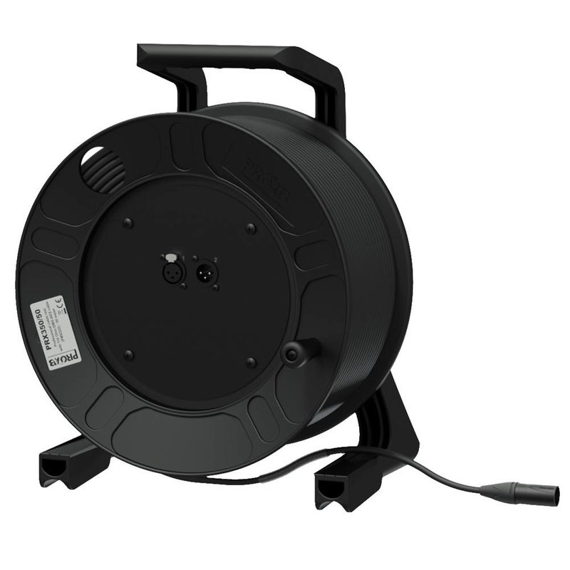 PRX350/50 DMX/AES kabel op haspel 50m