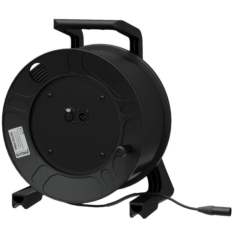 PRX102/50 XLR microfoonkabel op haspel 50m