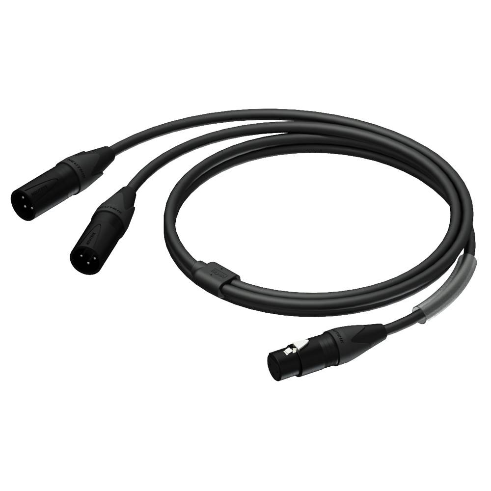 Procab PRA735/1.5 verloopkabel met Neutrik connectors 150cm