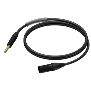 Procab PRA724/3 verloopkabel 1x stereo jack naar 1x XLR male met Neutrik-pluggen 3m