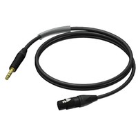 PRA723/1.5 verloopkabel 1x stereo jack naar 1x XLR female met Neutrik-pluggen 1,5m