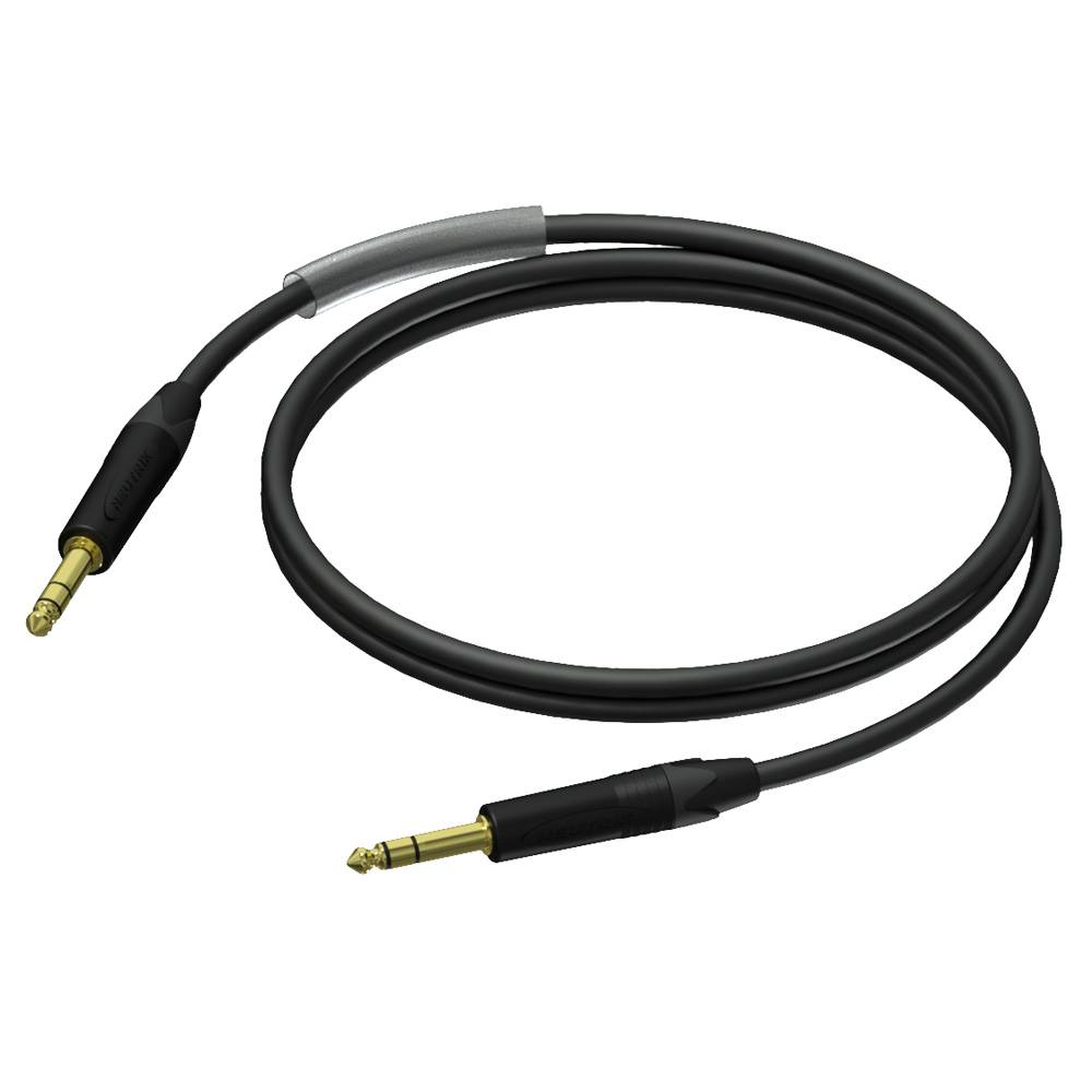 Procab PRA610/3 stereo jack-jack kabel met Neutrik connectors 3m afbeelding