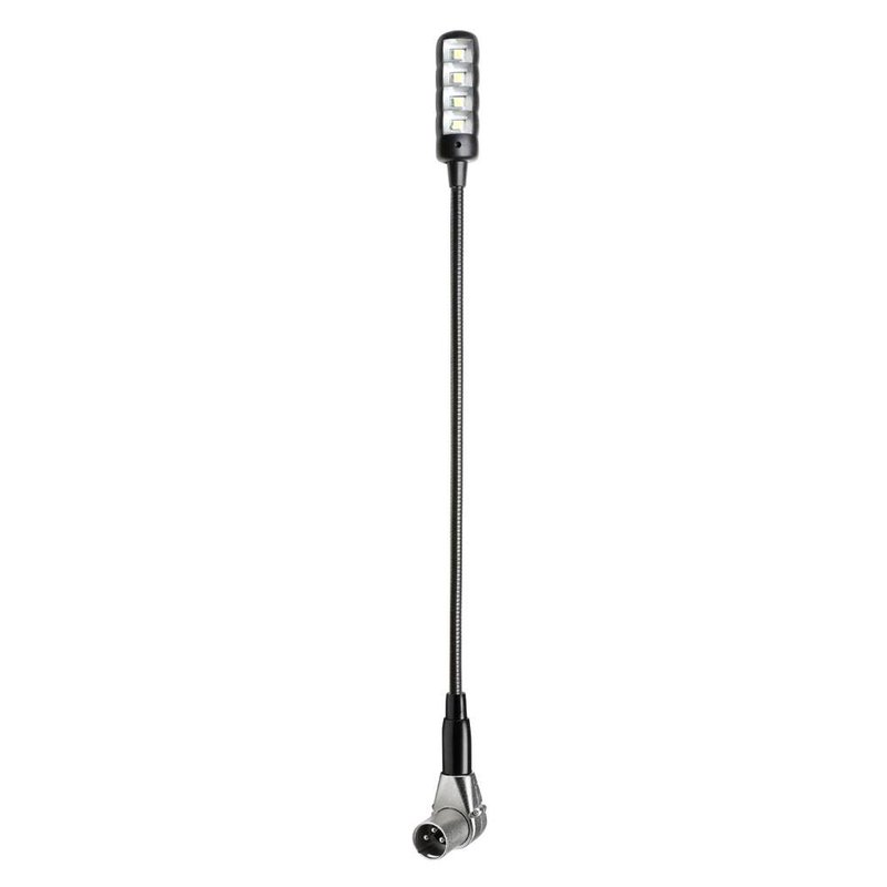 XLR3A Ultra COB LED zwanenhalslampje met haakse XLR