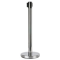 Showtec Afzetpaal met trekband 2m zilver Afzetpaal met trekband 2m zilver
