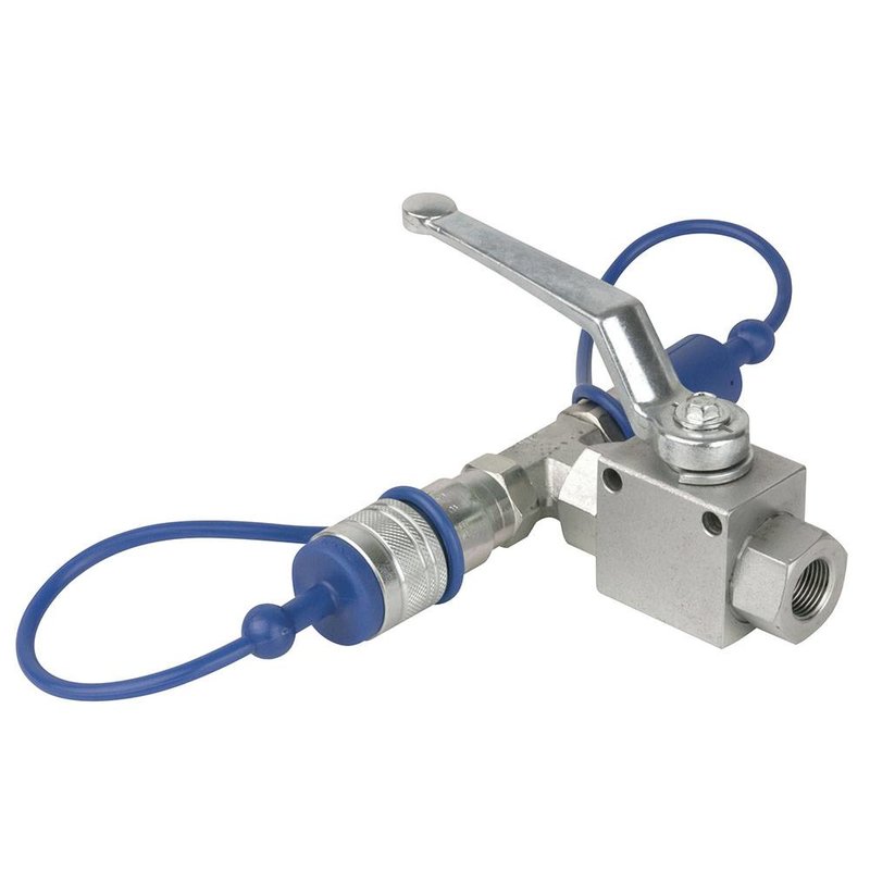 CO2 3/8 Q-lock release kraan