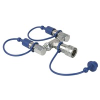 CO2 3/8 Q-lock 2-weg combiner