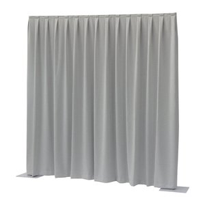 Wentex Pipe and drape Dimout gordijn 330x400cm geplooid lichtgrijs Wentex Pipe and drape Dimout gordijn 330x400cm geplooid lichtgrijs