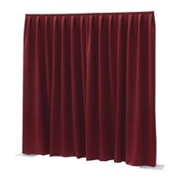 Pipe and drape Dimout gordijn 330x400cm geplooid rood