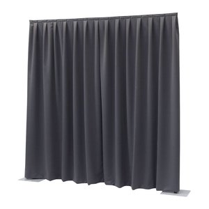 Wentex Pipe and drape Dimout gordijn 330x300cm geplooid donkergrijs Wentex Pipe and drape Dimout gordijn 330x300cm geplooid donkergrijs