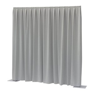 Wentex Pipe and drape Dimout gordijn 330x300cm geplooid lichtgrijs Wentex Pipe and drape Dimout gordijn 330x300cm geplooid lichtgrijs