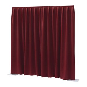 Wentex Pipe and drape Dimout gordijn 330x300cm geplooid rood Wentex Pipe and drape Dimout gordijn 330x300cm geplooid rood