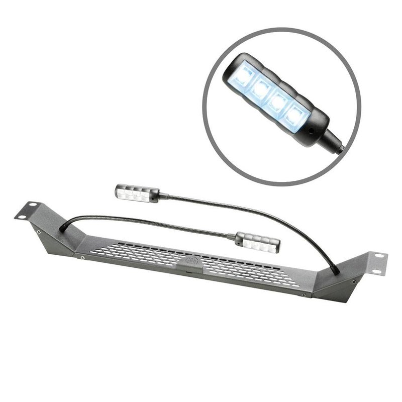 87463 Ultra 19 inch Dubbele zwanenhals racklight