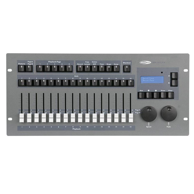 Showtec SM-16/2 FX DMX lichtcontroller met shapegenerator SM-16/2 FX DMX lichtcontroller met shapegenerator