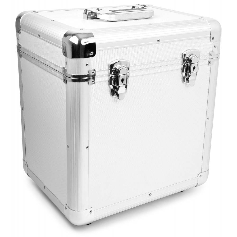 Power Dynamics RC100 Vinyl Record case voor 12 inch platen zilver afbeelding