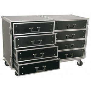 Power Dynamics PD-FA4 Roadie 8 laden flightcase